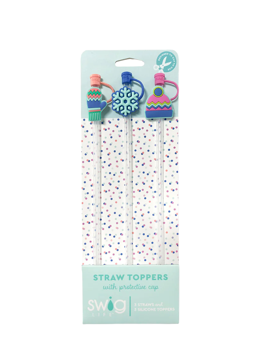 Swig | Straw Topper Set - Snow Day