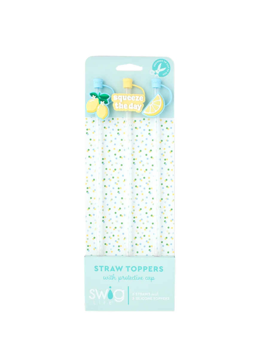 Swig | Straw Topper Set - Lemon Meringue