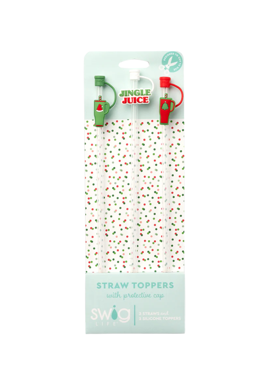 Swig | Straw Topper Set - Mega Mug Christmas