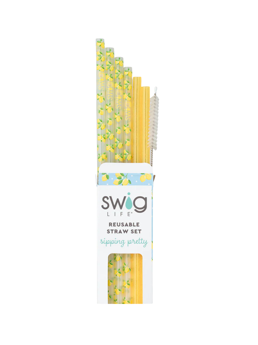 Swig | Reusable Straw Set - Lemon Meringue