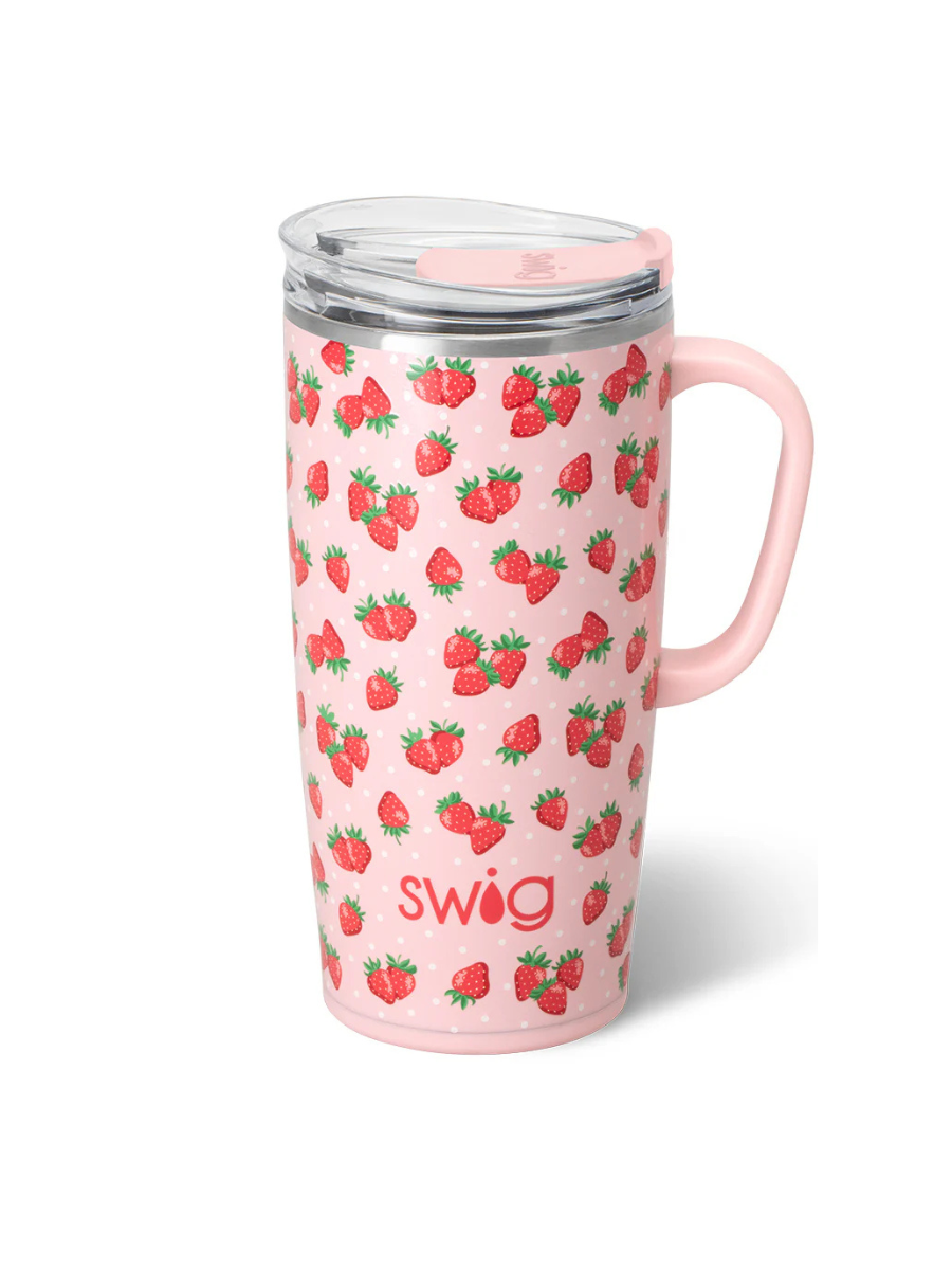 Swig | 22 oz Travel Mug - Strawberry Shortcake