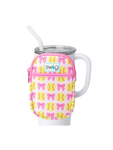 Swig Mega Mug Pouch Softball Bows Tumbler Backpack Tumbler Pouch Jincy's Gift