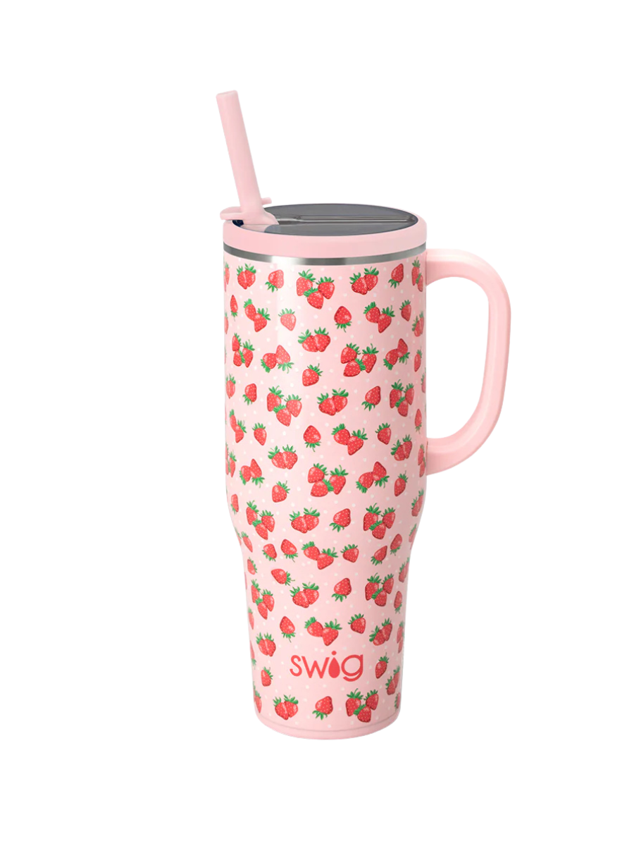 Swig | 40 oz Mega Mug - Strawberry Shortcake