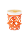 Swig Small Gameday Coolie Orange white gingham football bow womens gift jincy's