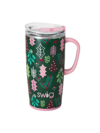 swig 22 oz merry mistletoe travel mug gift jincy's