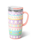 Swig 22oz Travel Mug Bunny Trail Rabbit Carrot Floral Pastel Easter Basket Women's Jincy's Gift Cup Tumbler Boutique 