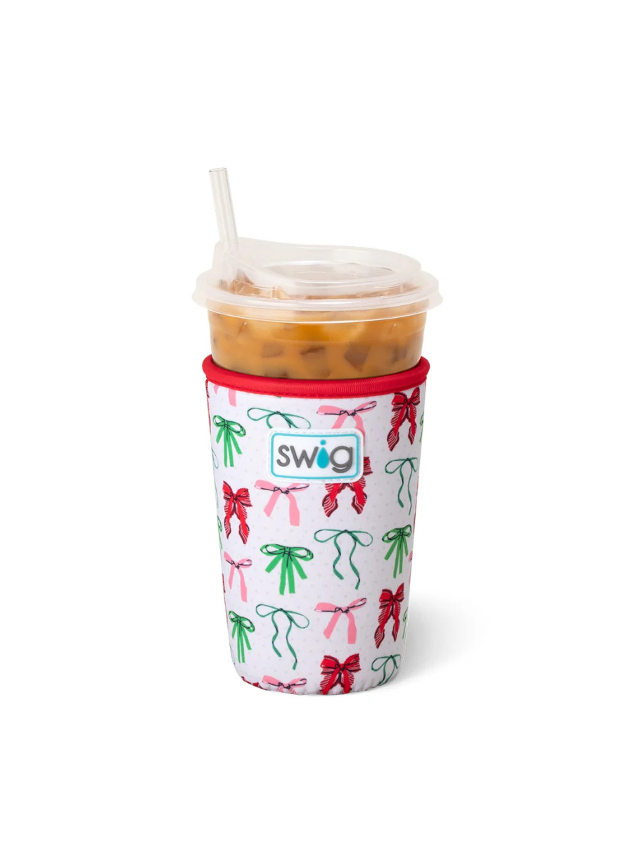 Swig | 22oz Iced Cup Coolie - Ribbons And Bows