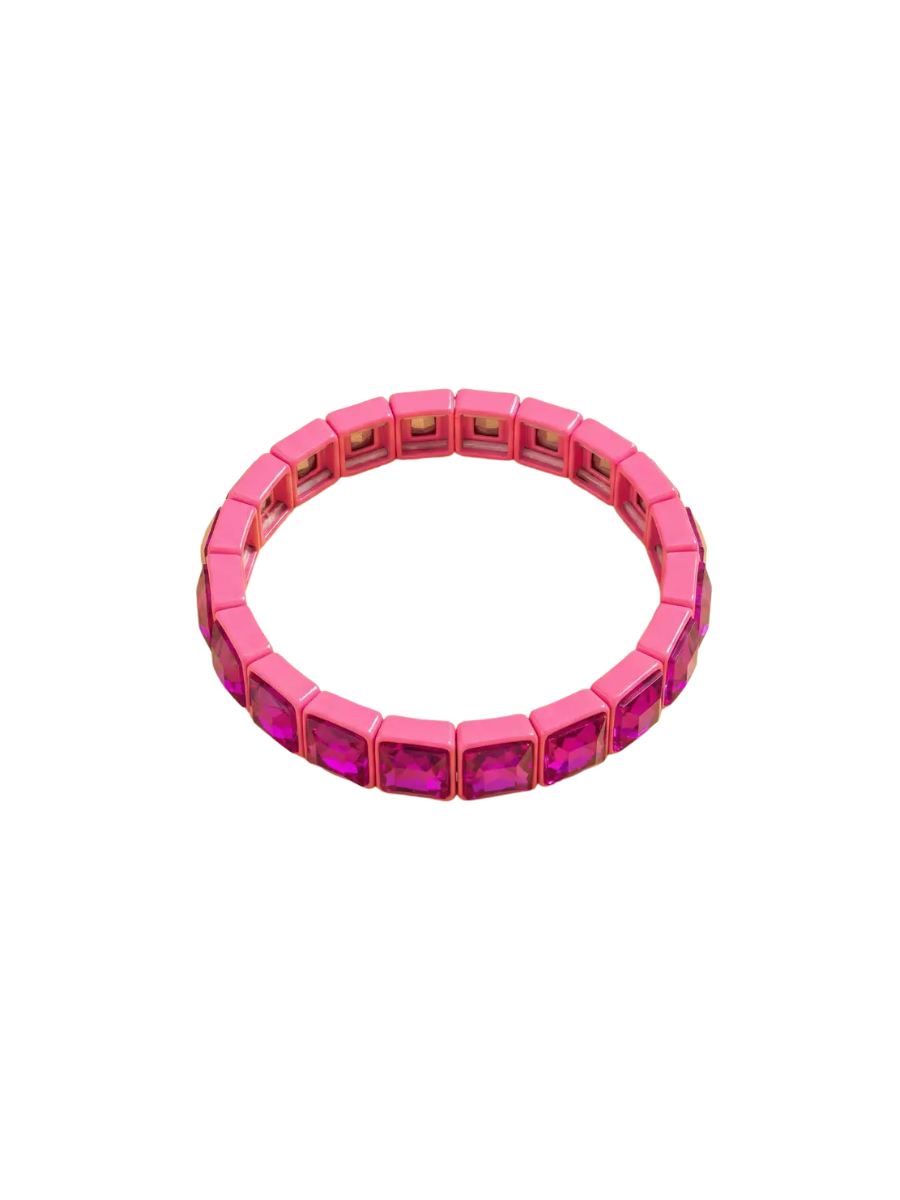 TAYLOR ELLIOTT DESIGNS | Libby Square Pink Bracelet
