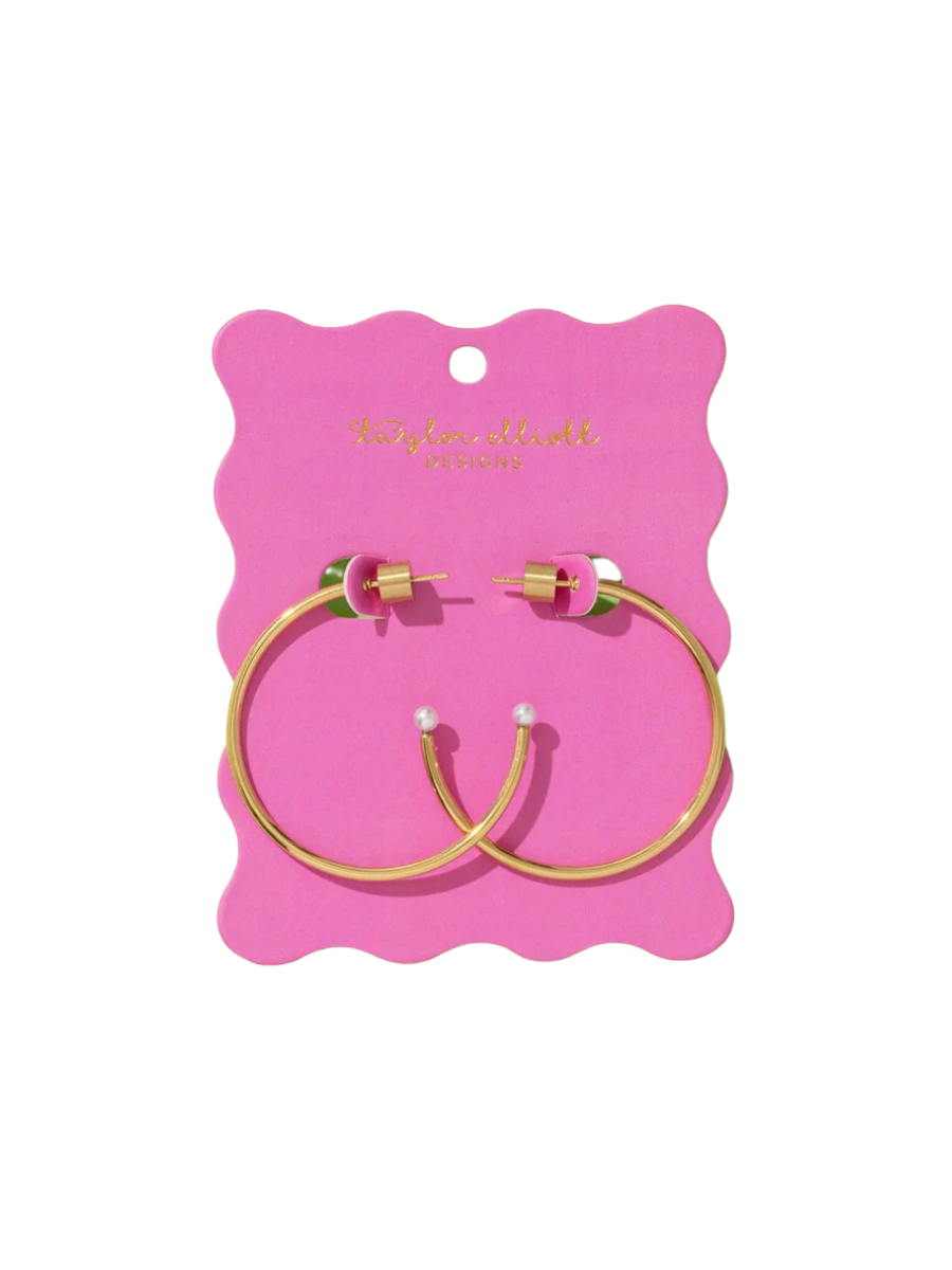 TAYLOR ELLIOTT DESIGNS | Alexis Gold Hoop Earrings