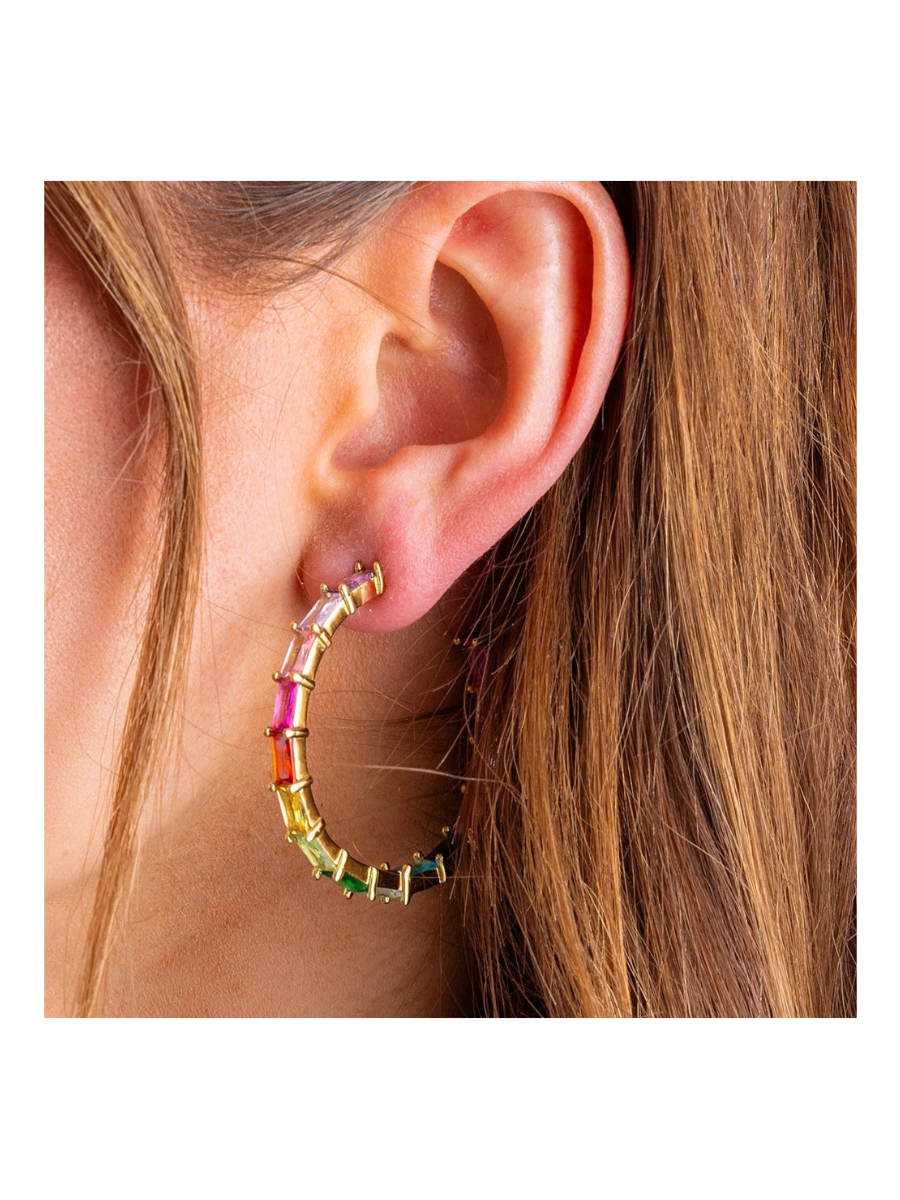 TAYLOR ELLIOTT DESIGNS | Reese Colorful Hoop Earrings