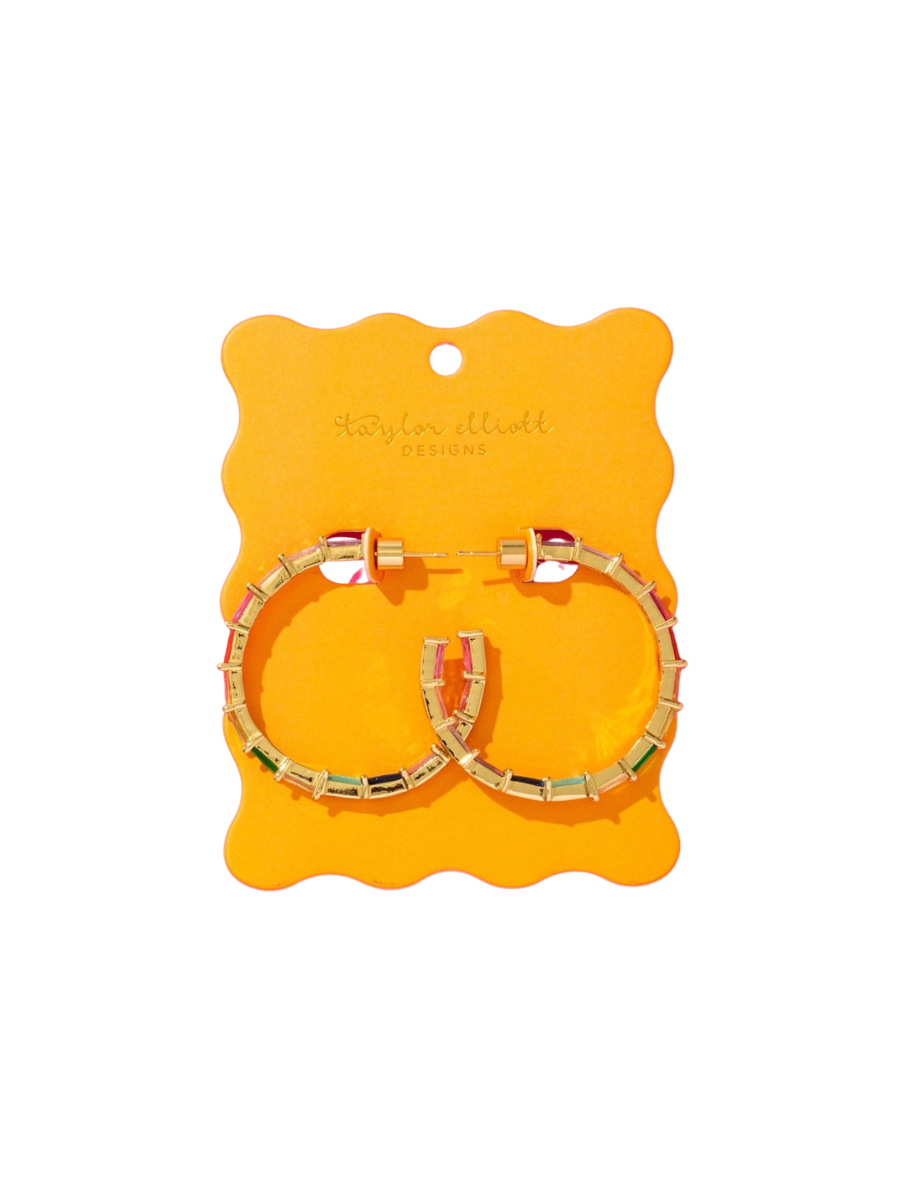 TAYLOR ELLIOTT DESIGNS | Reese Colorful Hoop Earrings