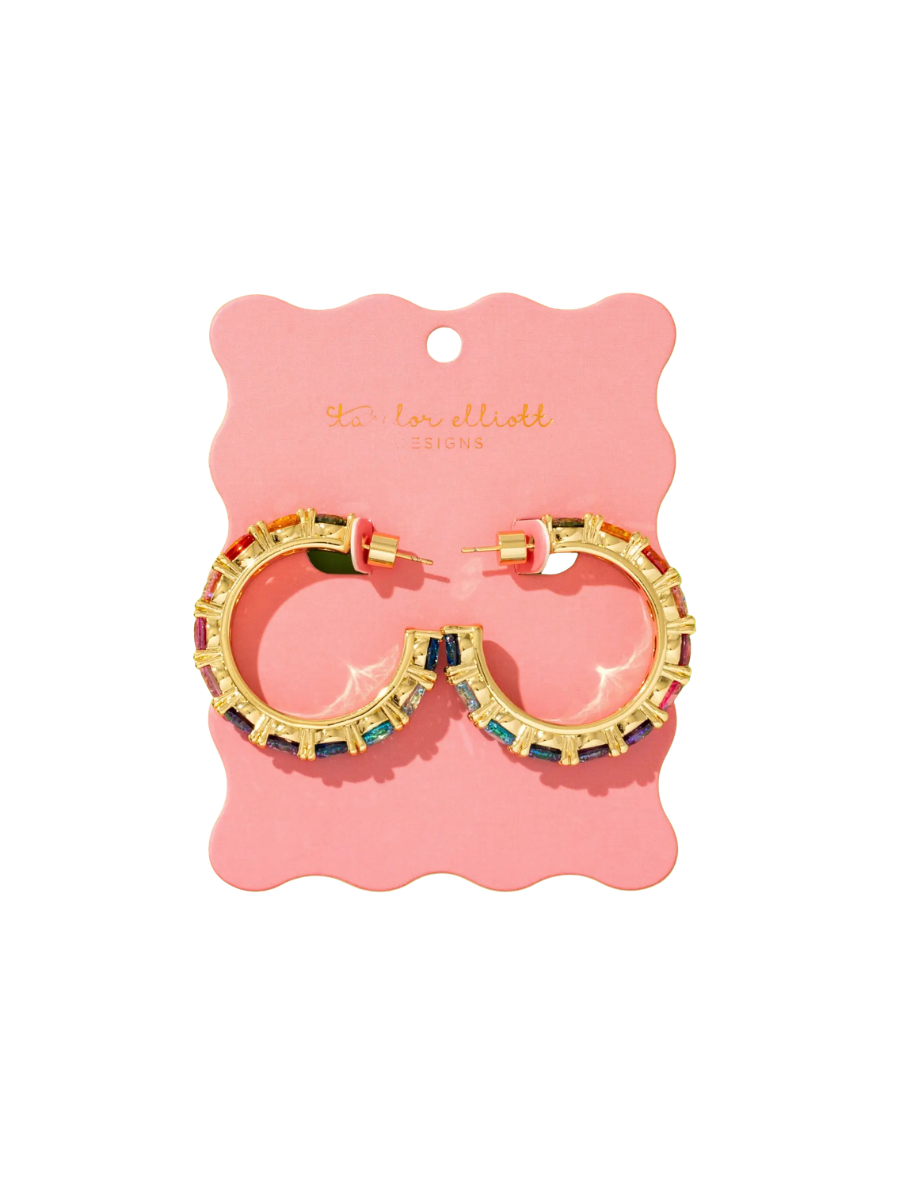 TAYLOR ELLIOTT DESIGNS | Elise Colorful Hoop Earrings