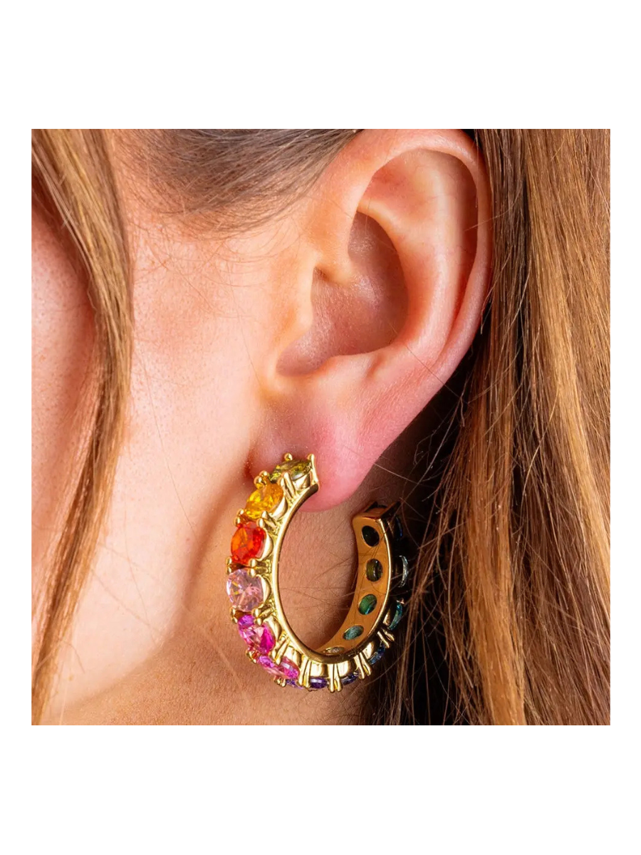 TAYLOR ELLIOTT DESIGNS | Elise Colorful Hoop Earrings