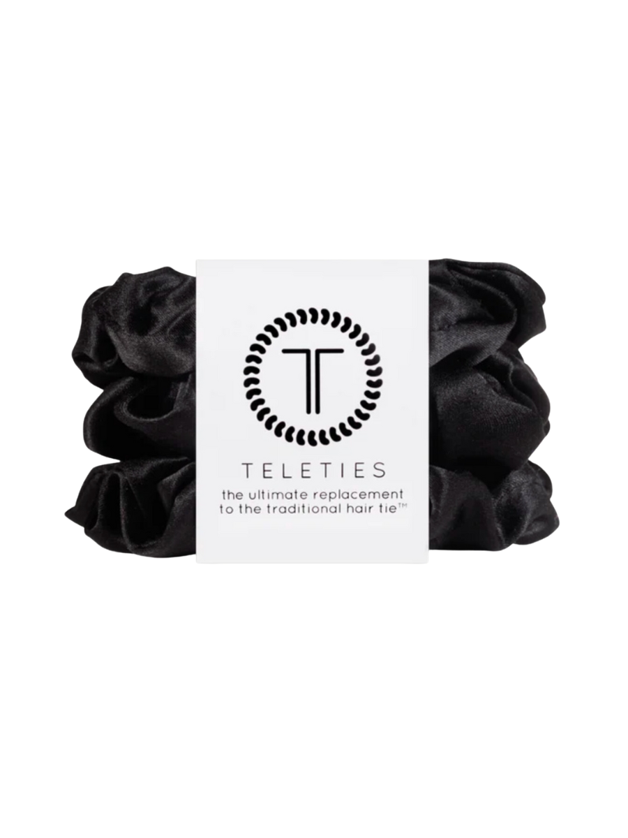 TELETIES | Scrunchie - Jet Black - Large