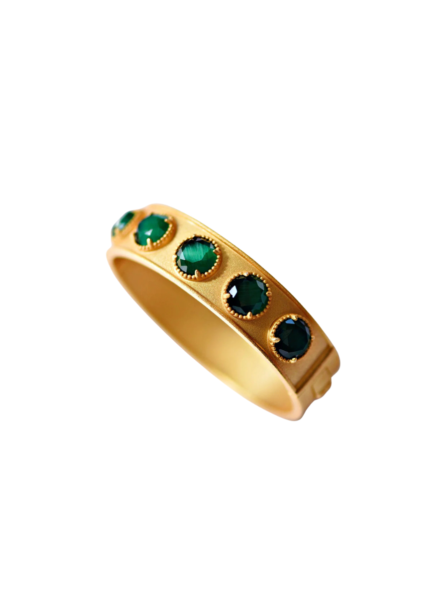 Tatum James | Clara Bangle - Emerald Green