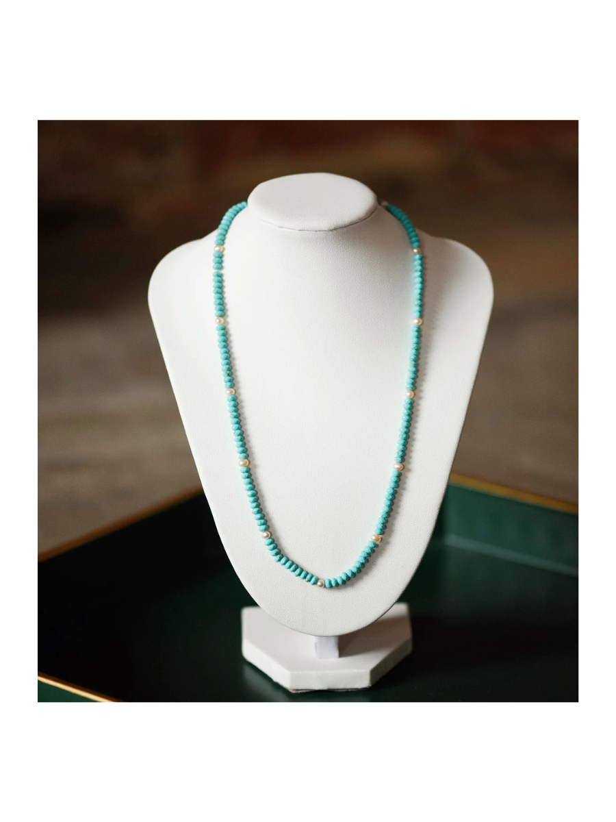 Tatum James Designs | Brynn Beaded Necklace - Turquoise