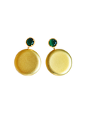 Tatum James | Clara Earrings - Emerald Green