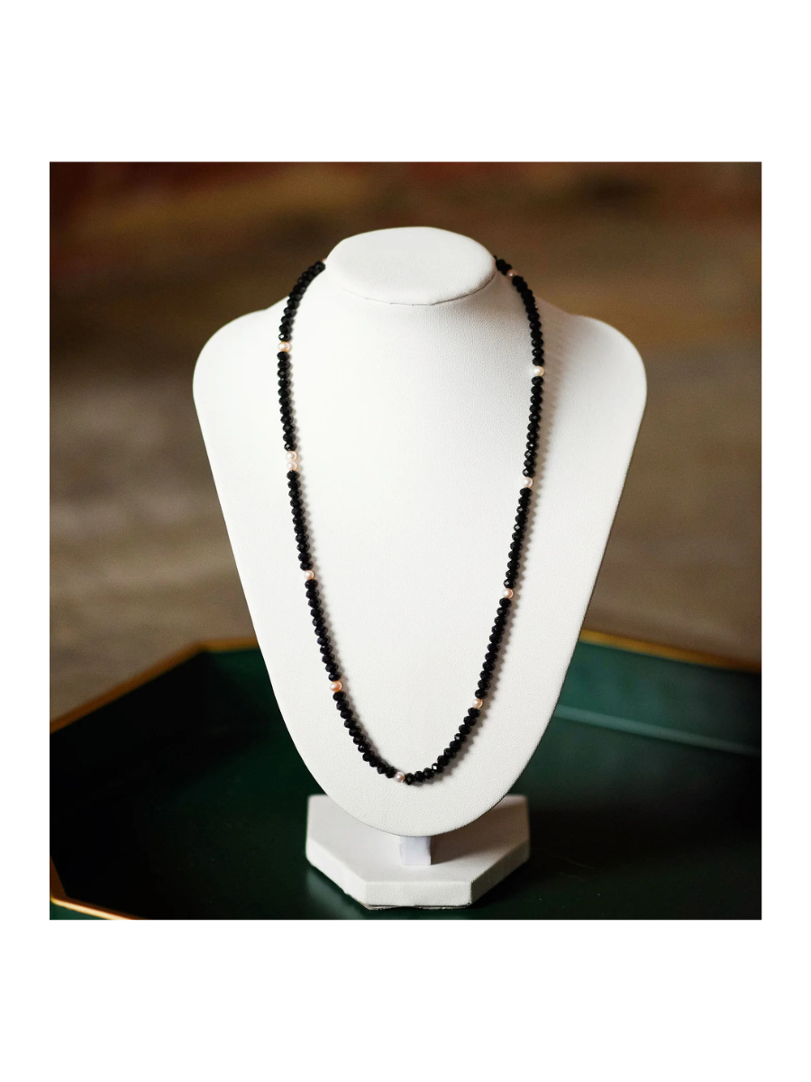 Tatum James Designs | Brynn Beaded Necklace - Black