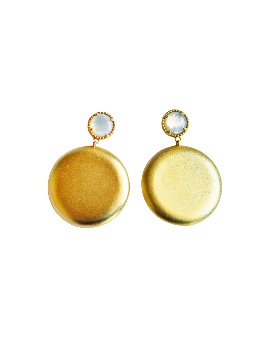 Tatum James | Clara Earrings - Mother Of Pearl