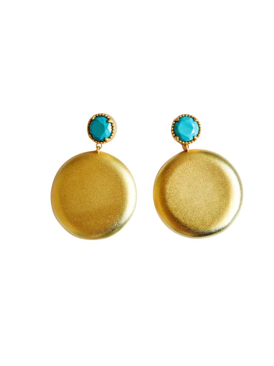 Tatum James | Clara Earrings - Turquoise