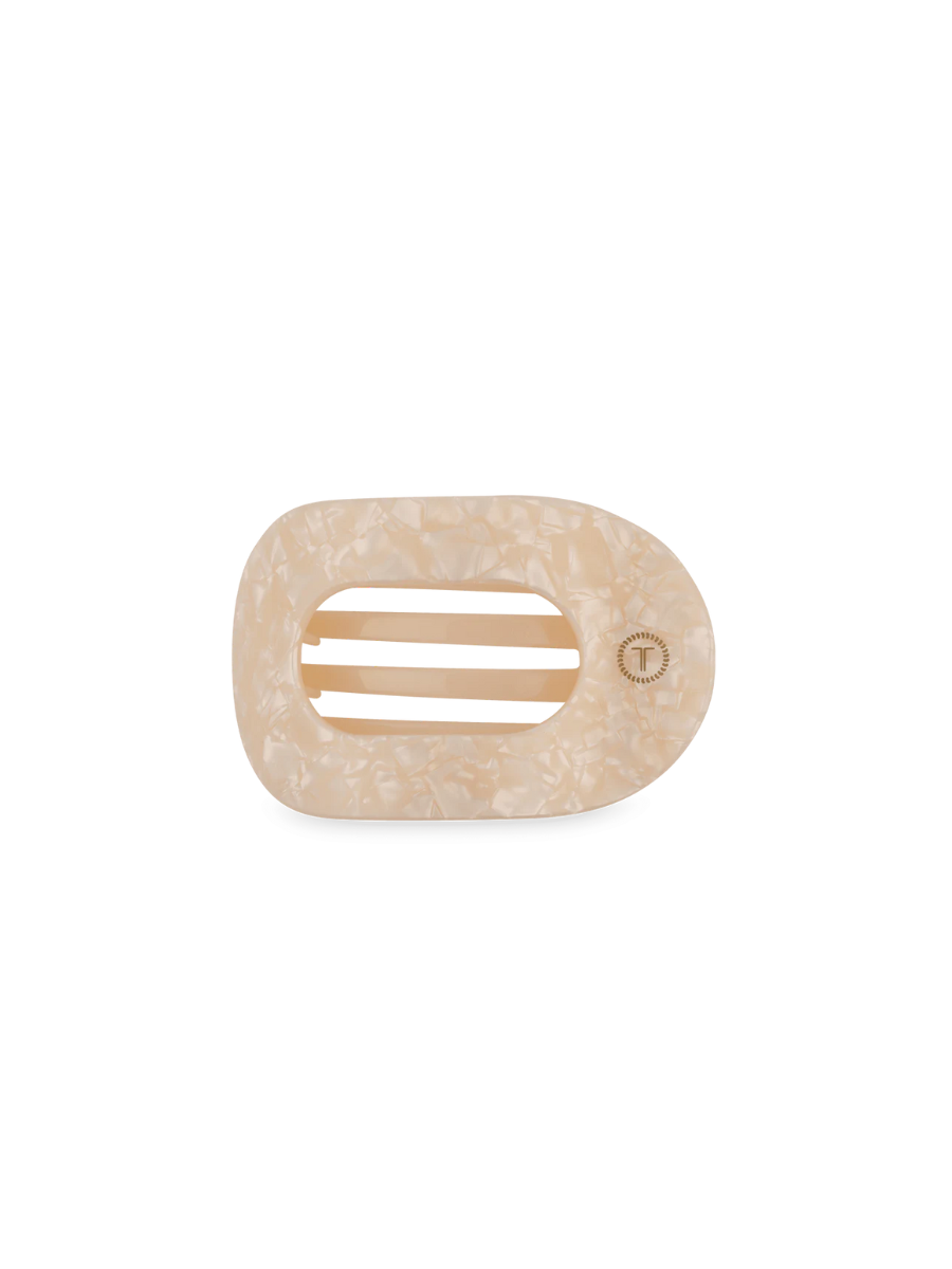 TELETIES | Medium Flat Round Clip - Soft Surf