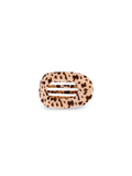 TELETIES | Small Flat Round Hair Clip - Blonde Tortoise
