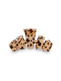 TELETIES | Large Claw Hair Clip - Blonde Tortoise