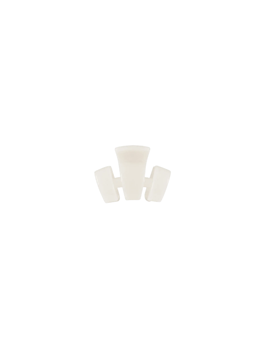 TELETIES | Petite Claw Clip - Coconut White