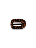 TELETIES | Small Flat Round Hair Clip - Tortoise