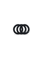 TELETIES | Small Nylon Hair Ties - Jet Black