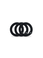 TELETIES | Large Nylon Hair Ties - Jet Black