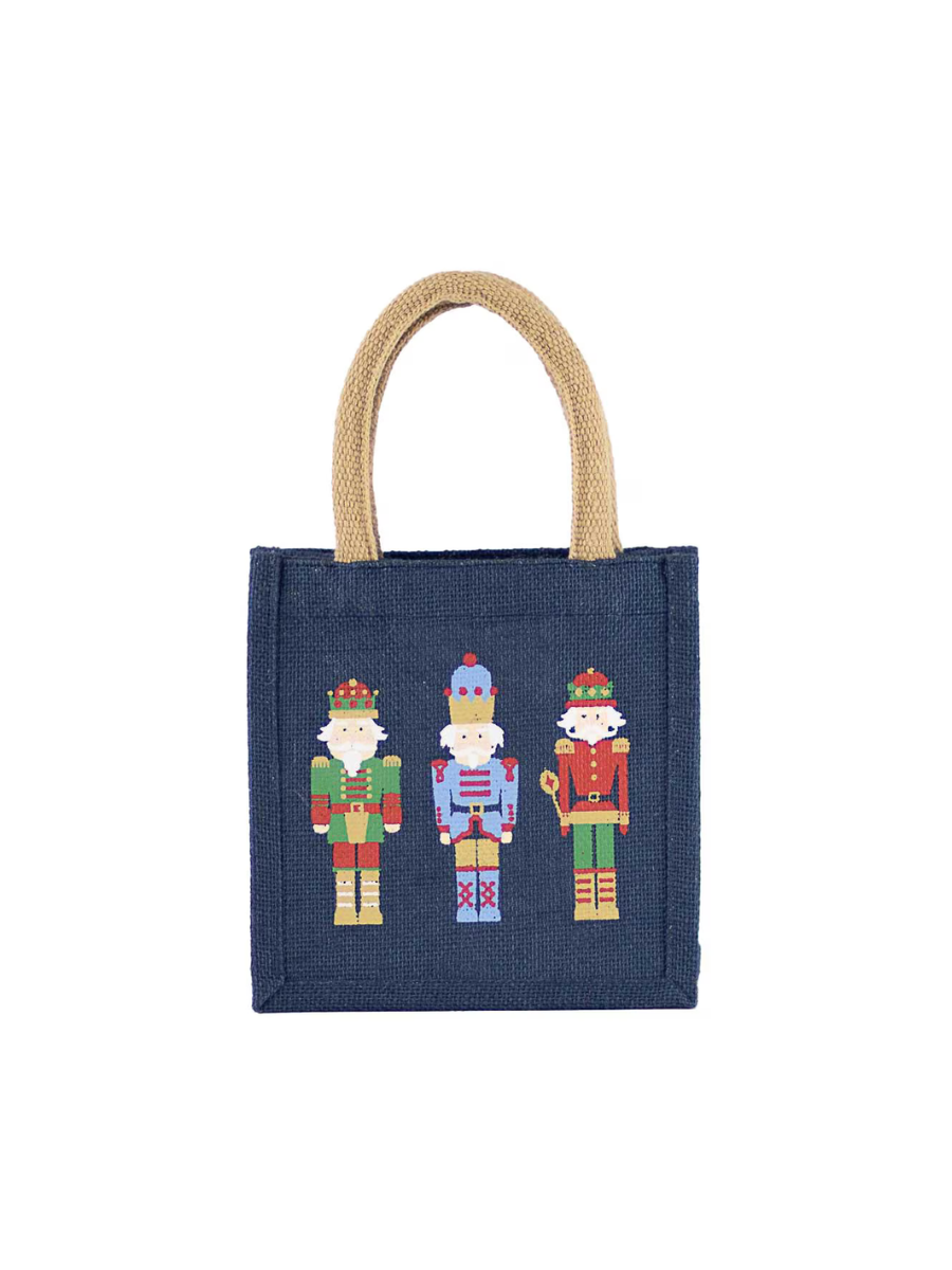 Nutcracker March Petite Gift Tote - Navy