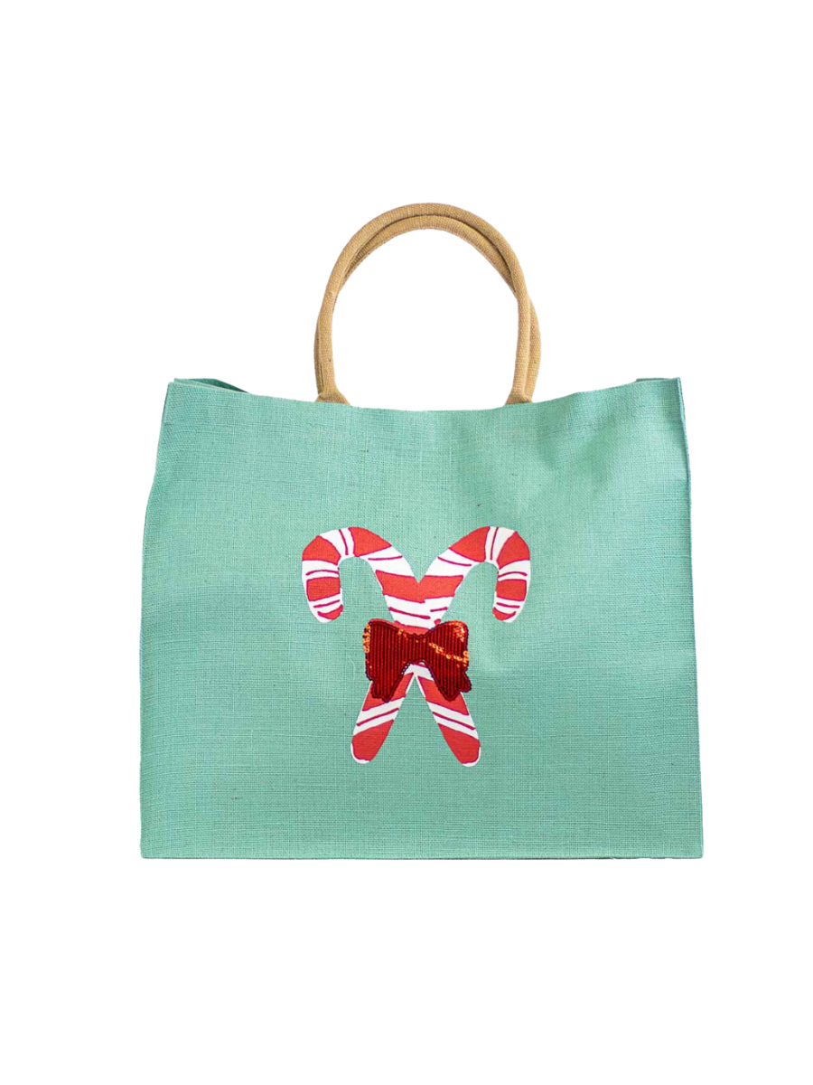 Candy Cane Carryall Tote