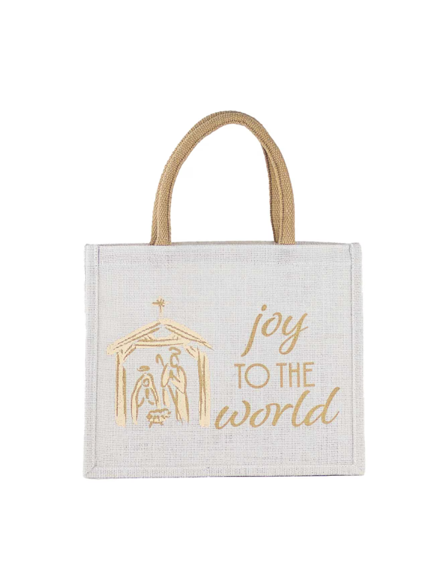 Joy To The World Nativity Gift Tote