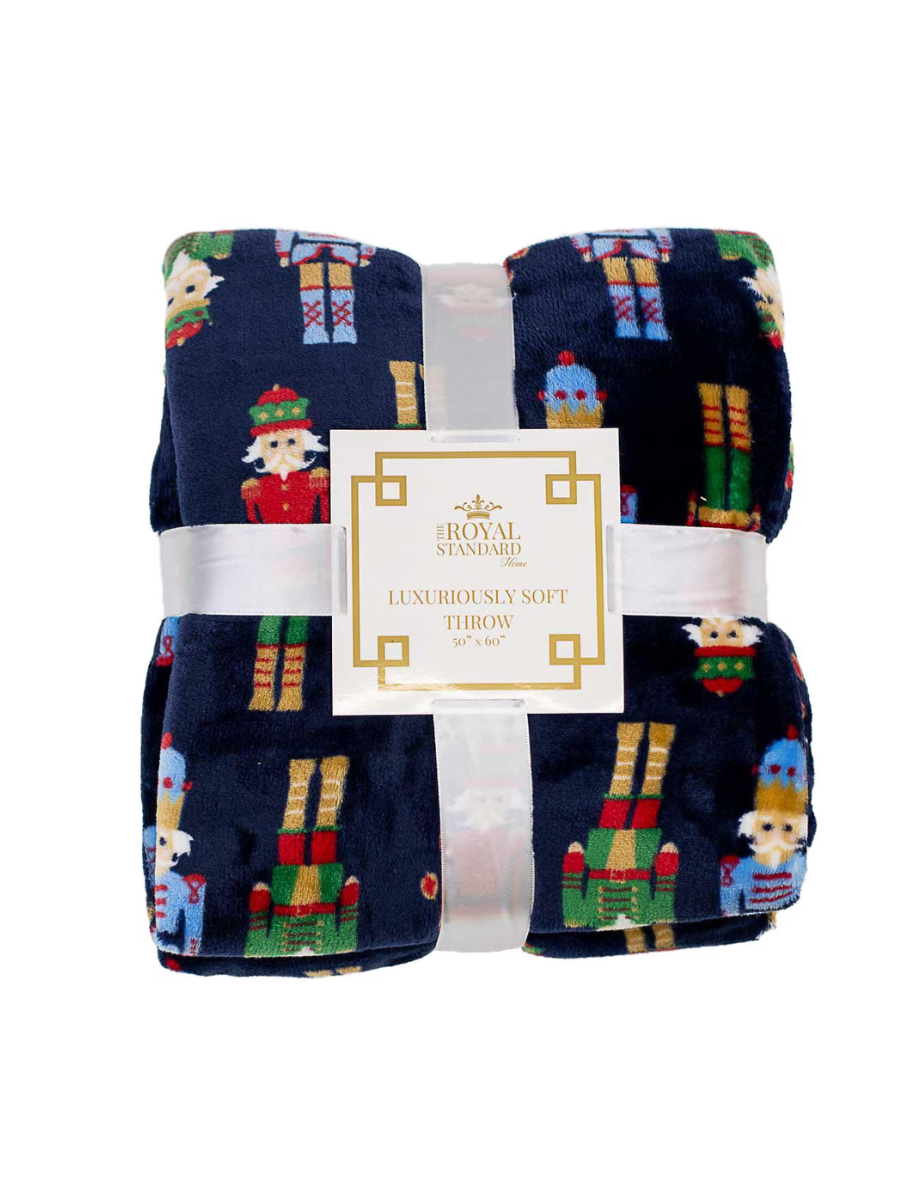 Nutcracker March Throw - Navy