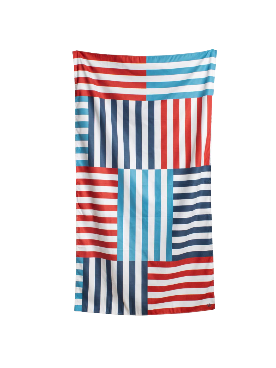 Giant Beach Towel Freeport Stripe Red/White/Blue gift beach pool jincy's