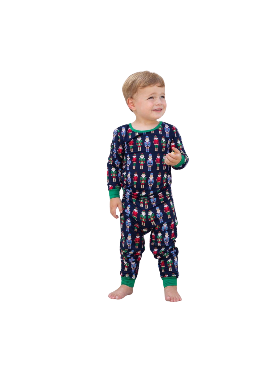 TODDLER Navy Nutcracker March L/S Pajama Set