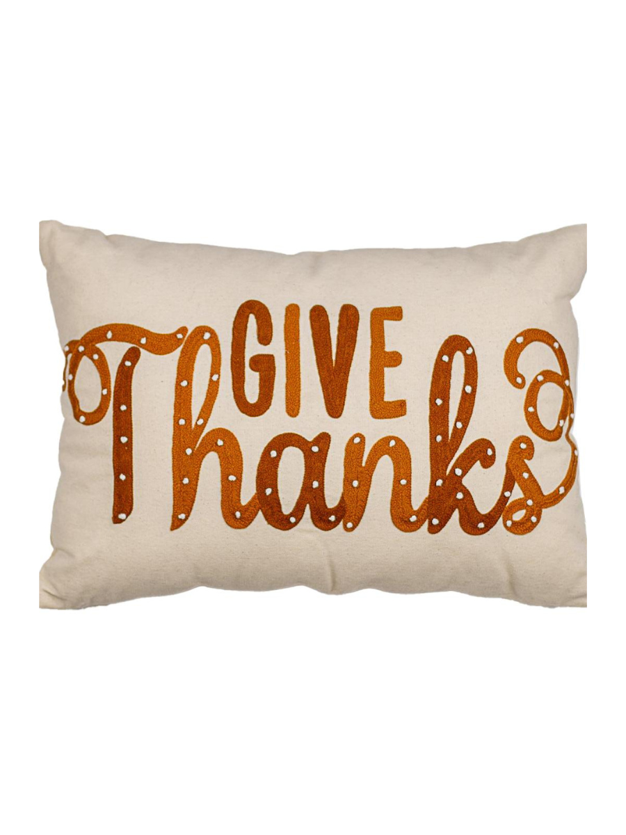 Give Thanks Pillow