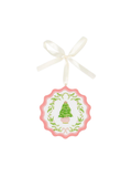 Christmas Tree Trellis Acrylic Ornament - Pink/Green gift jincy's