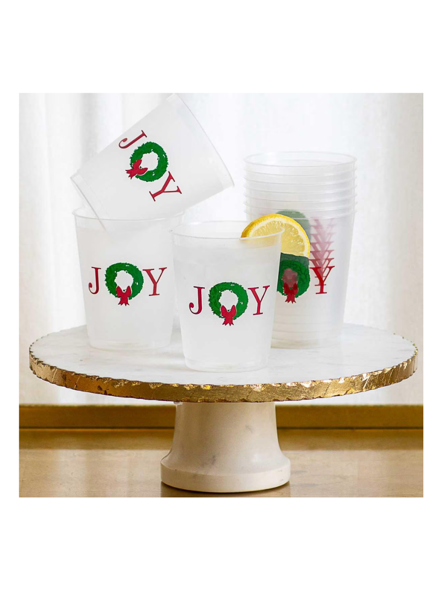 Grand Joy Wreath Party Cups