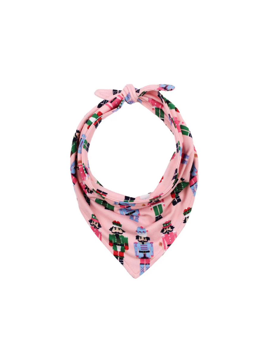 Nutcracker March Dog Bandana - Pink