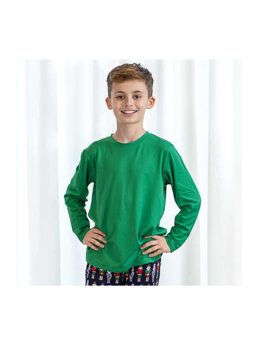 YOUTH Crew Neck L/S Sleep Tee - Jolly Green