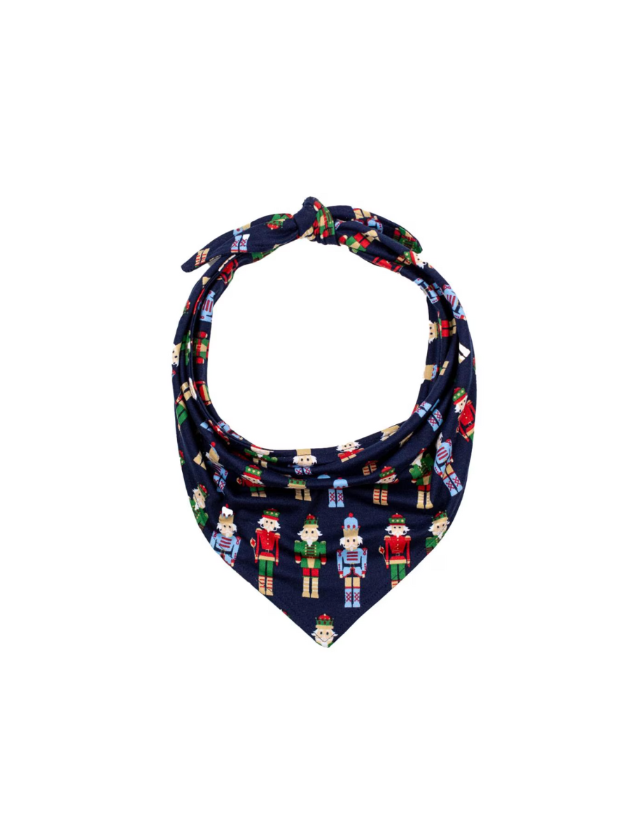 Nutcracker March Dog Bandana - Navy