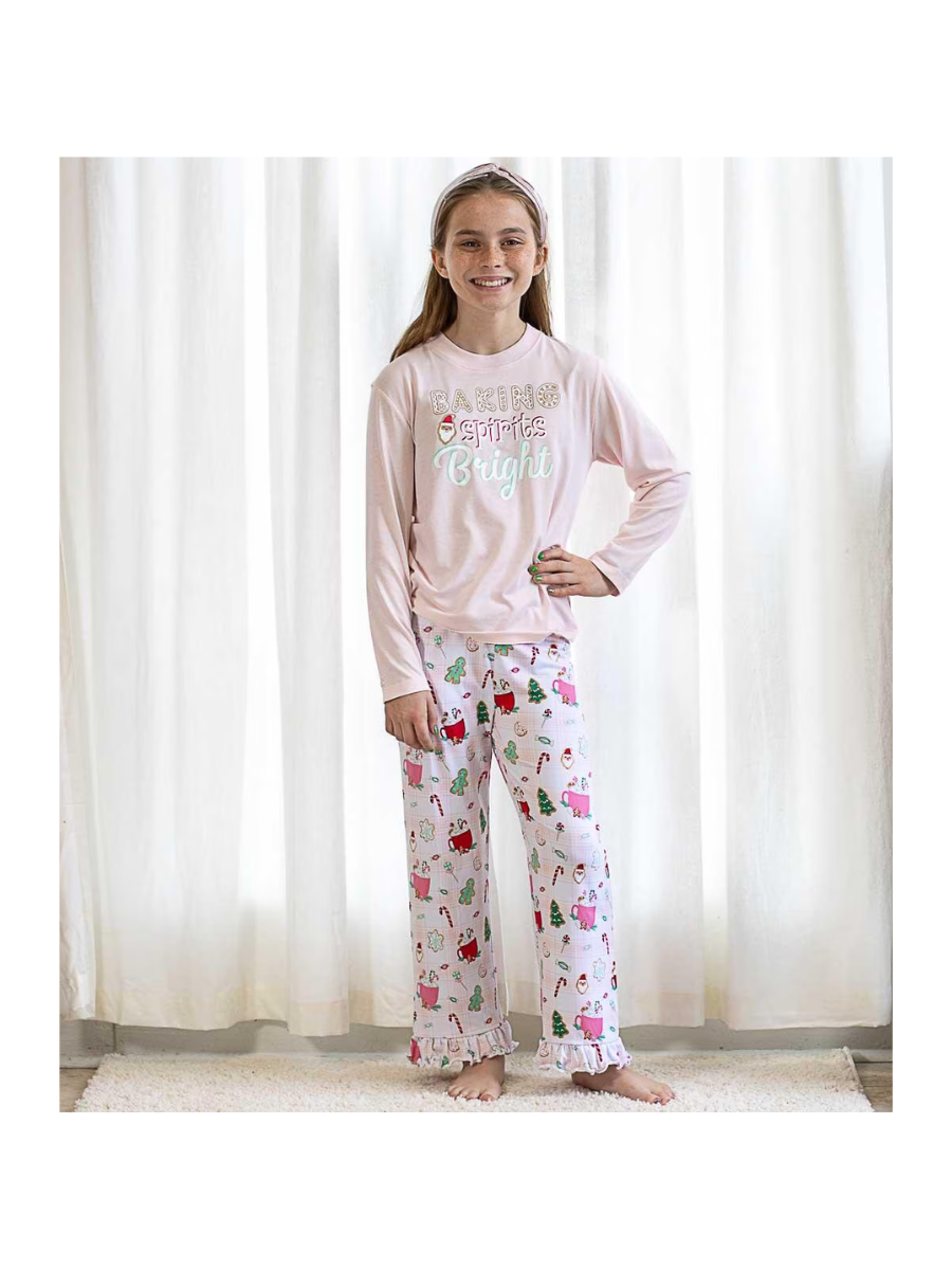 Girl's Baking Spirits Bright Ruffle Sleep Pants