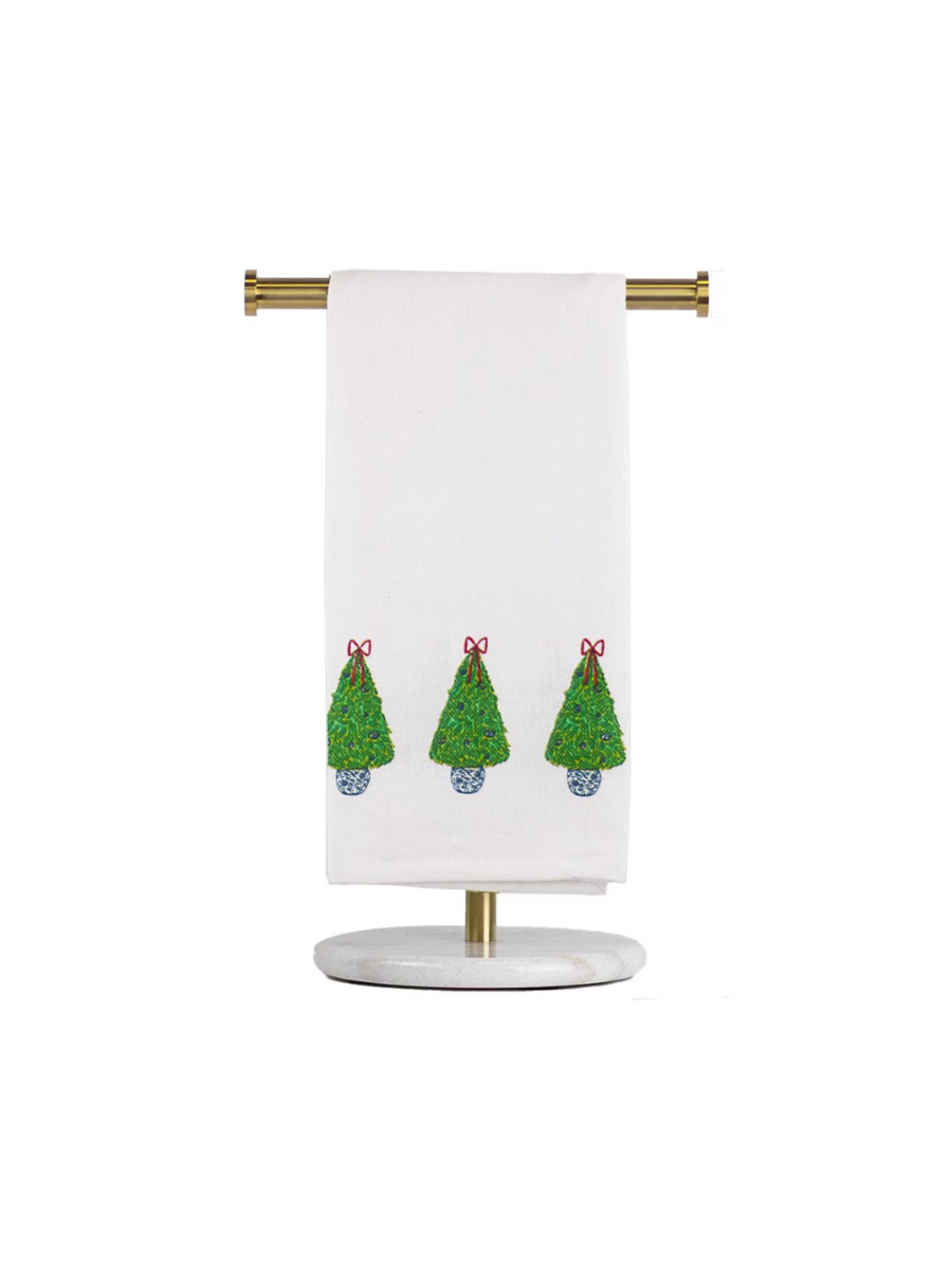 Christmas Topiary Hand Towel