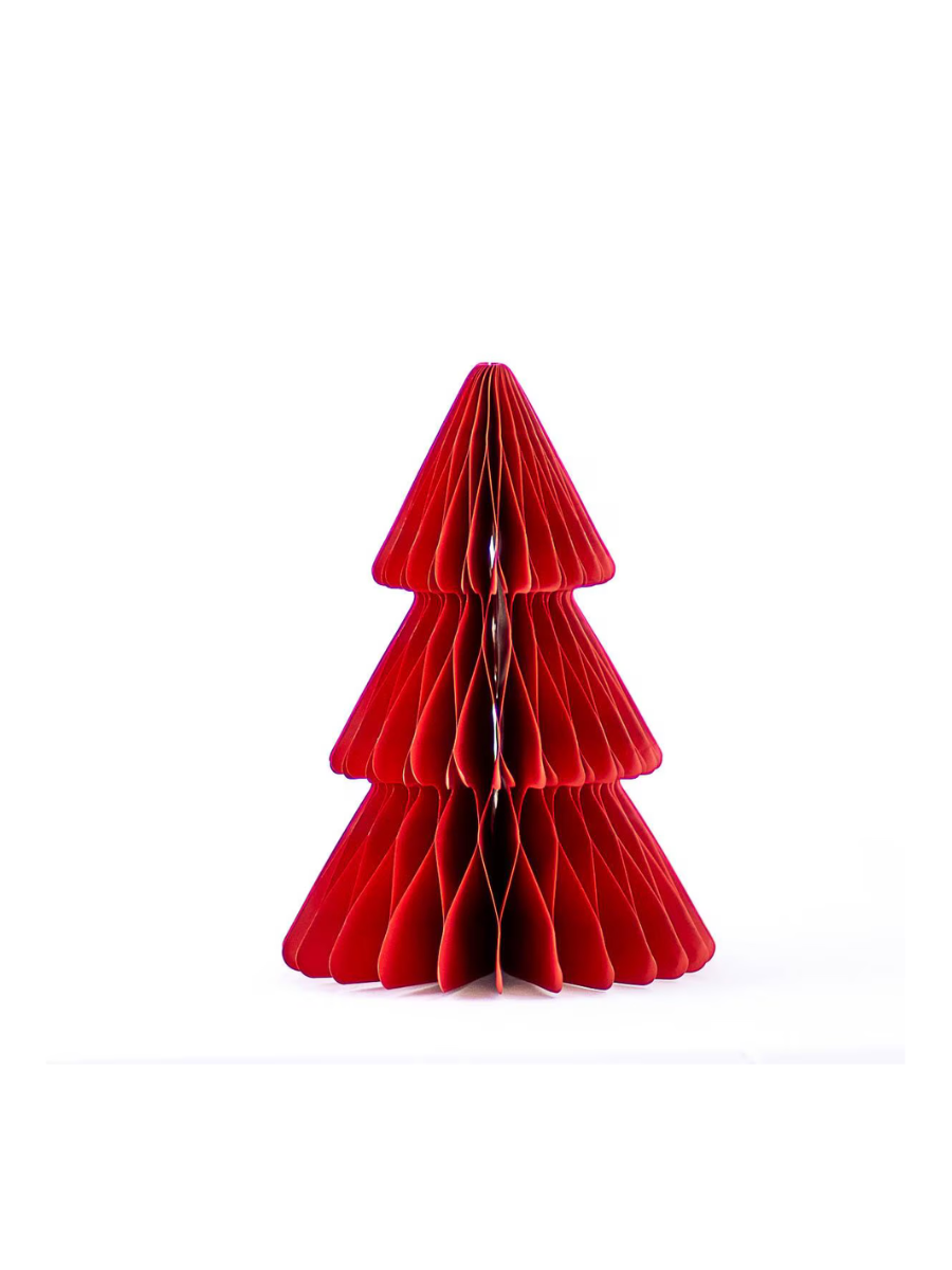 Accordion Paper Tree - Dark Red