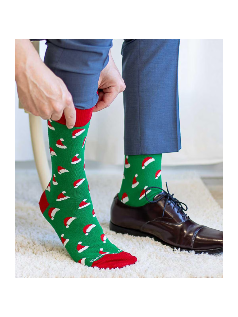 Men's Santa Hat Socks