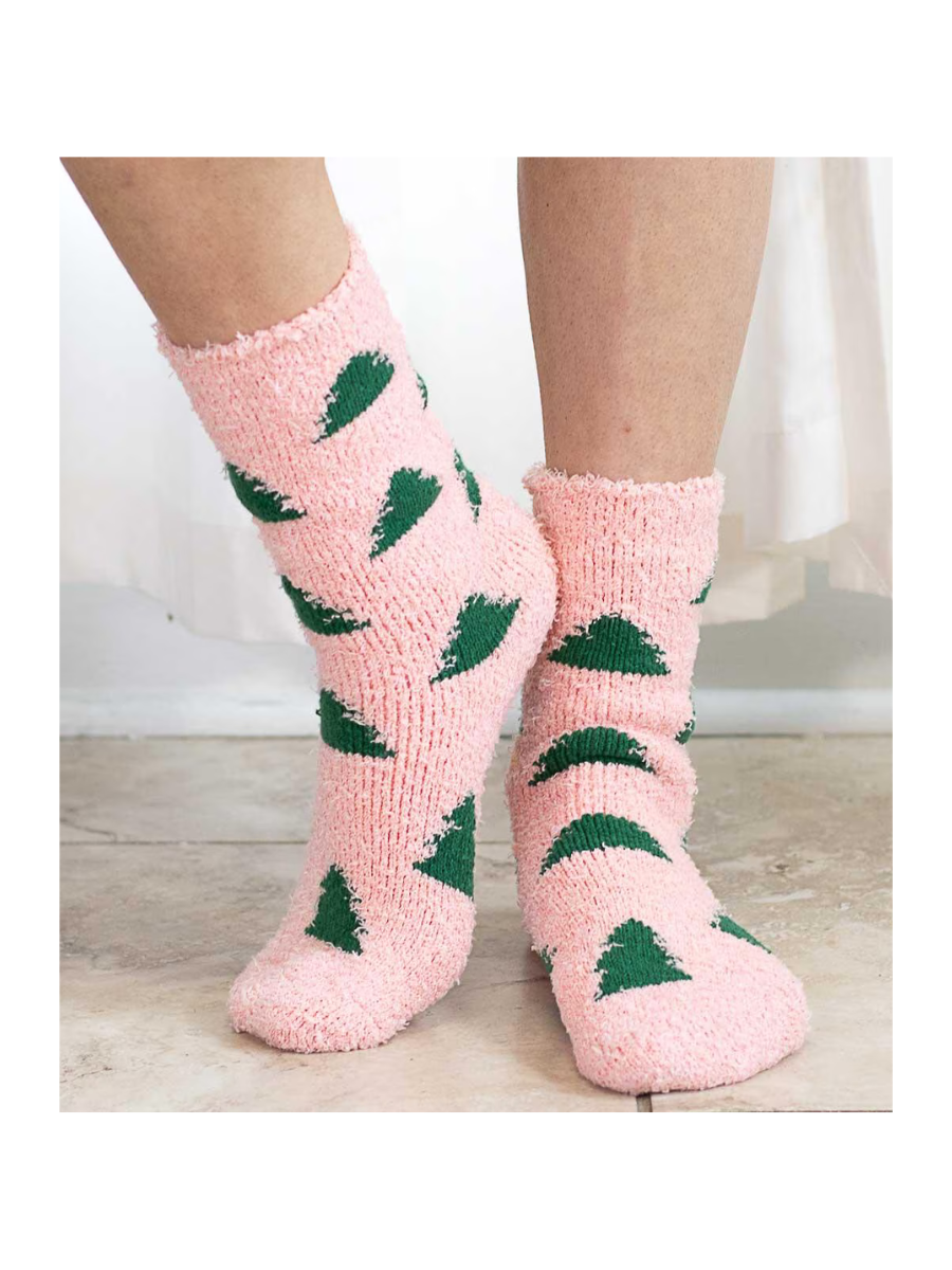 Women's Christmas Tree Snuggle Socks