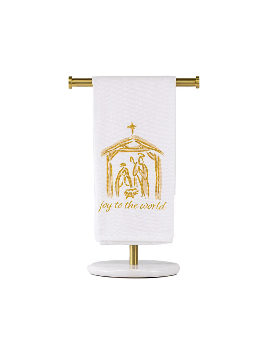 Joy To The World Nativity Hand Towel