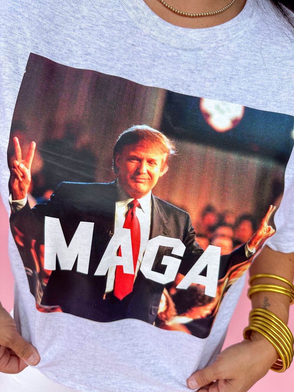 MAGA Tee - Heather Grey